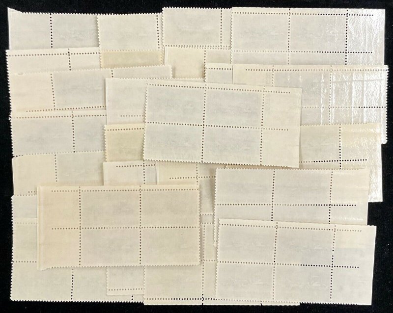  1360   Cherokee Strip Opening  25 MNH 6 c plate blocks  FV $6  1968