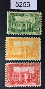PHILIPPINES US STAMPS # 455-457 MINT OG NH CAT. $ LOT #5256