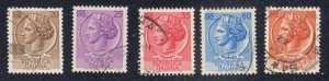 Italy - 1953 - SC 629-33 - Used