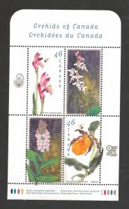 Canada Mint VF-NH #1790b Canadian Orchids s/s