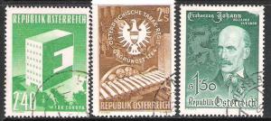 Austria-1959 sc# 637-39-used-