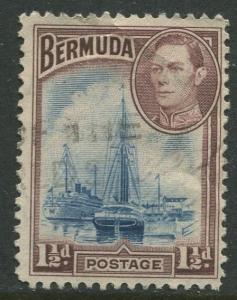 Bermuda #119 KGVI Used  Scott CV. $1.50