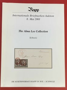 The Alma Lee Collection of Switzerland, Rapp Auctions, Switzerland, May 8, 2001