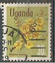 UGANDA, 1969, used 30c, Flowers, Scott 119