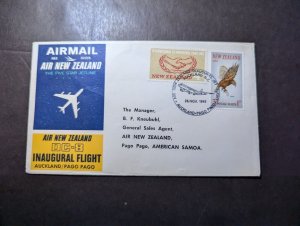 1965 New Zealand Airmail Cover Auckland NZ to Pago Pago American Samoa