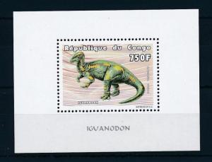 [28731] Congo Brazzaville 1999 Pre Historic Animals Dinosaurs MNH Sheet