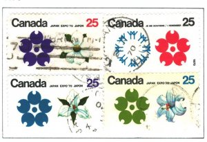 Canada Sc#508-511 Used