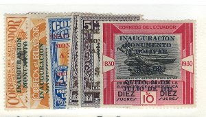 Ecuador Scott 333-338 MVLH! OverPrints! 