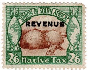 (I.B) South Africa Revenue : Native Tax 2/6d