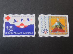 Greenland 1993 Sc B17-18 set MNH