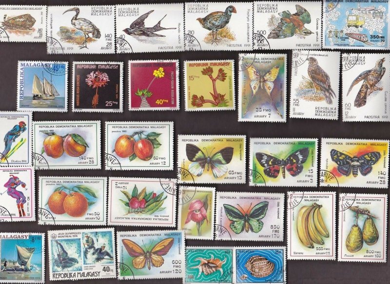 Madagascar Stamp Collection (150 different)
