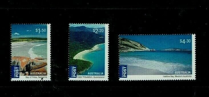 Australia: 2010  International Air, Australian Beaches, MNH Set