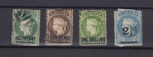 St Helena QV 1863/95 Collection Of 4 Fine Used BP9985