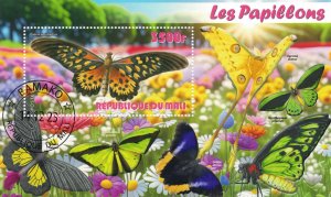 MALI 2023 - Butterflies /complete set (sheets+block) - 4 scans