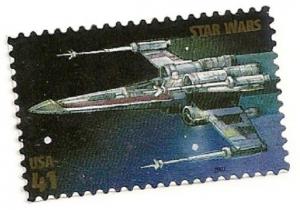 US 4143m Star Wars X-wing Starfighter 41c single (1 stamp) MNH 2007