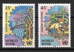 United Nations 546-47 World Bank set MNH