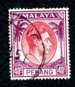 253 BCX  1949 Penang Sc.#18 used cv $15. ( Offers welcome )