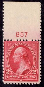 US Stamp #279B Plate Single MINT NH SCV $25.00++