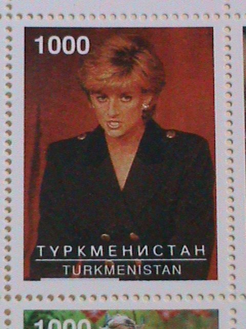 TURKMENISTAN STAMP: 1997- PRINCESS DIANA-THE BEAUTY OF  PRINCESS-MINT NH