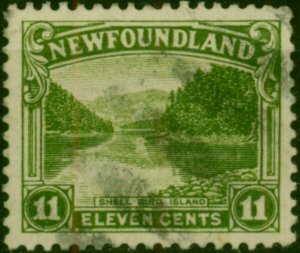 Newfoundland 1923 11c Sage-Green SG158 Fine Used