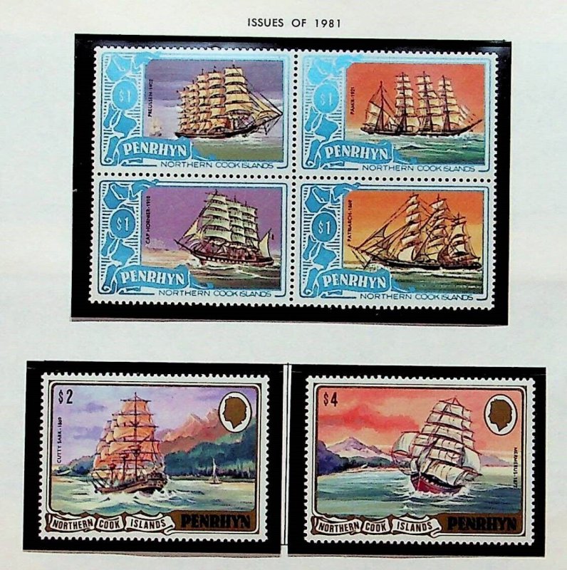 PENRHYN Sc 160-72 NH ISSUE OF 1981 - OLD SHIPS