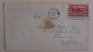 US BARSTOW EXPRESS CO. 1954 LOS ANGELES CALIFORNIA TO PASDENA