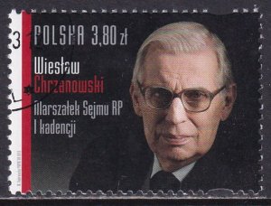 Poland 2013 Sc 4075 Sejm Marshal Wieslaw Chrzanowski Stamp CTO