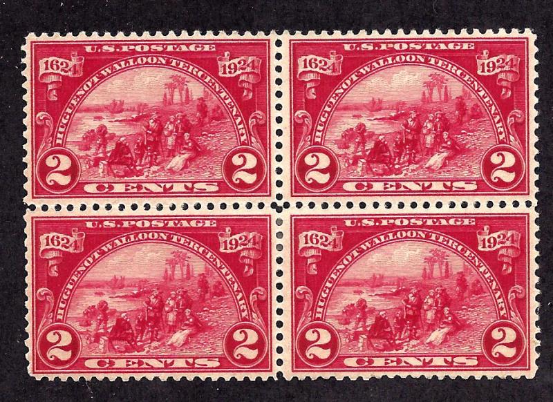 615 Mint,OG,H... Block of 4... SCV $15.00