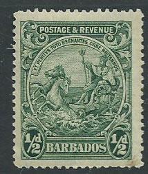 Barbados SG 230 perf variety MLH  perf 13 ½ x 13 ½ (not 1...