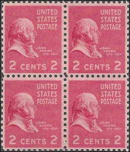 806 Mint,OG,NH... Block of 4... SCV $1.00