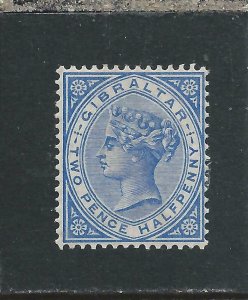 GIBRALTAR 1886-87 2½d BLUE MM SG 11 CAT £85