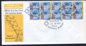 Marshall Islands 40a Map Booklet Pane U/A FDC