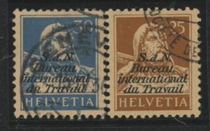 Switzerland/International Labor Bureau (3O) #3O12-3O13 Used Single