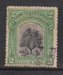 North Borneo 1909 Sc 137 Traveler's Palm 2c cto