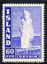 Iceland 1938-47 Great Geyser 60a P14 lightly mounted SG 232
