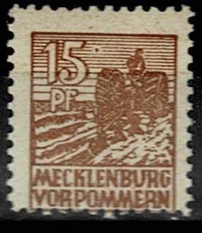 Mecklenburg Vorpommern 1946,Sc.#12N22 MNH, Michel 37zbb examinated