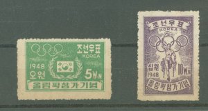 Korea #85-86 Unused Single (Complete Set) (Olympics)