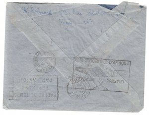 1937 Air France First Flight Cover FFC Paris France to Conakry Guinee AOF