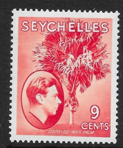 SEYCHELLES SG138 1938 9c SCARLET MTD MINT