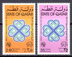 Qatar Sc# 639-640 MNH 1983 World Communications Year