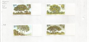 VENDA - 1984 - Indigenous Trees - Perf 4v Set - Mint Light Hinged