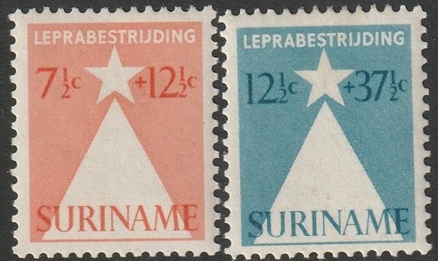 Suriname 1947 Sc B47-8 set MLH*