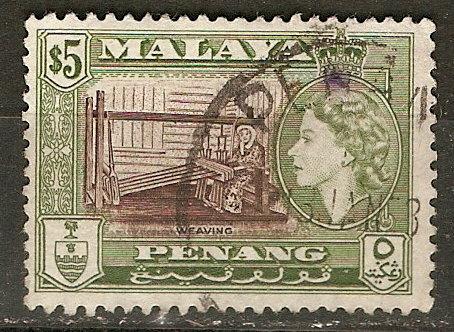 Malaya Penang 55 SG 54 Used VF 1957 F/VF SCV $15.00