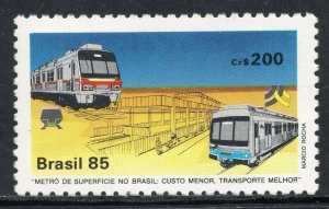 1366 - Brazil 1985 - Inauguration of the Metropolitan Surface Railway - MNH Set