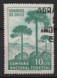  Chile 1967 Scott 363 used - 10c, reforestation campaign