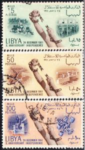 Libya  #212-214  Used