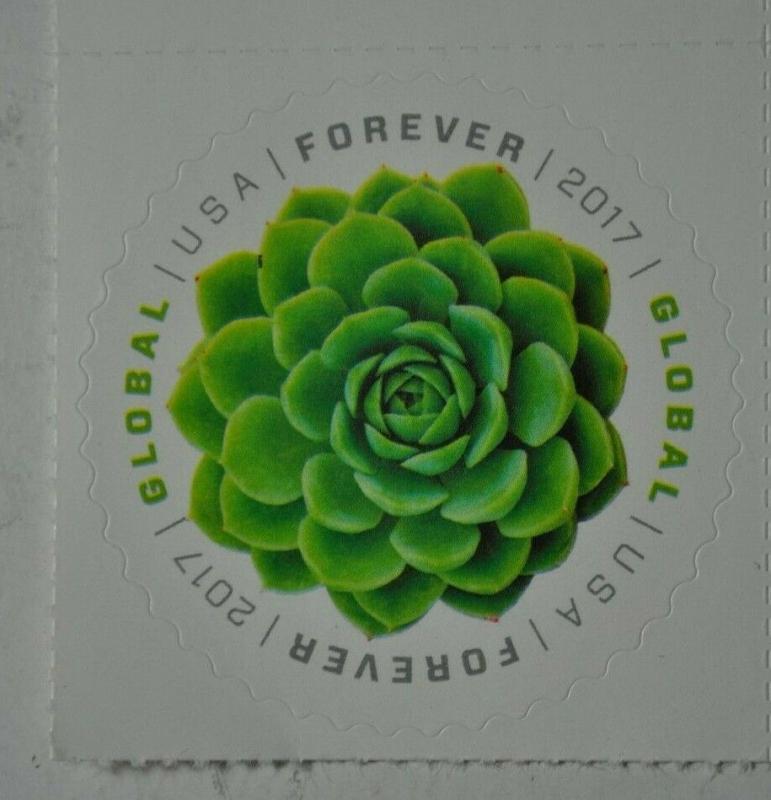 United States 2017 forever stamp Global succulent