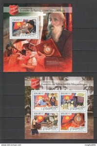 2016 Mozambique Red Cross Centenary Of Salvation Kb+Bl ** St2235