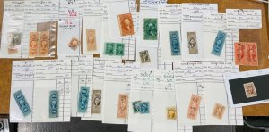 25 different 1st issue Revenue Stamps collection R1- 86c