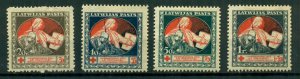 Latvia 1920 #B5 - B8 MH SCV(2022)=$2.80